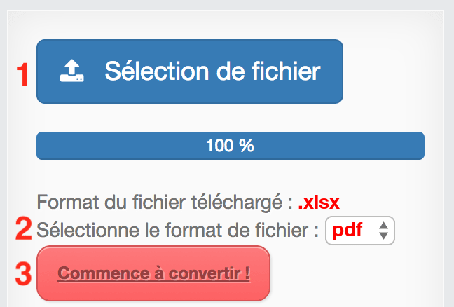 Comment convertir XLSX en PDF en ligne
